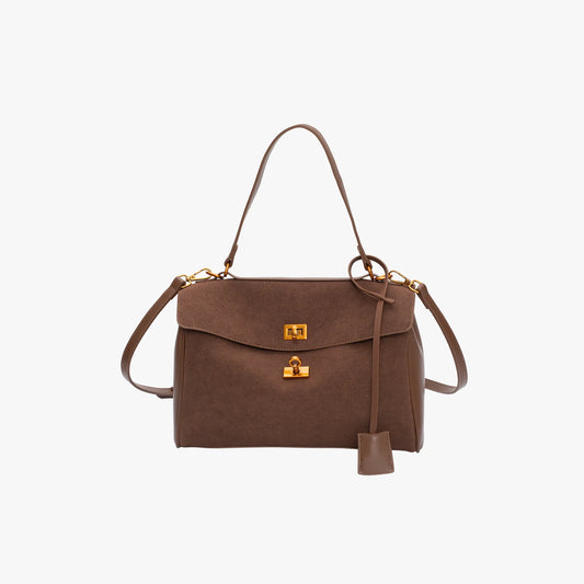 Vielseitige Tote Handtasche mit Drehverschluss